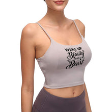 Load image into Gallery viewer, &quot;Wake Up Beauty&quot; Women&#39;s Padded Sports Bra Yoga Tank Top
