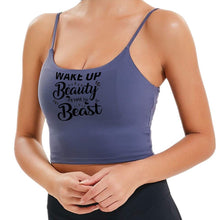 Load image into Gallery viewer, &quot;Wake Up Beauty&quot; Women&#39;s Padded Sports Bra Yoga Tank Top
